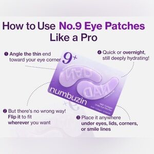 NUMBUZIN NO.9 NAD+ COLLAGEN UNDER EYE PATCHES - BRAND NEW in a SEALED box!